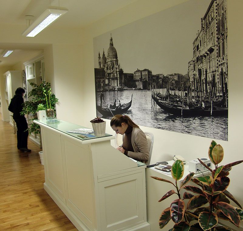 Empfangsbereich Sprachschule Triest